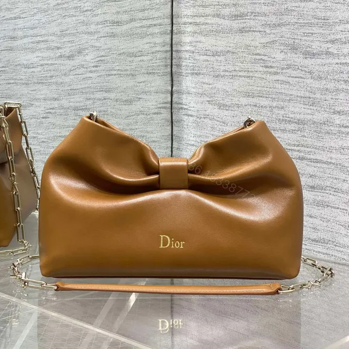 View 1 of Dior Bow Bag Small Brown