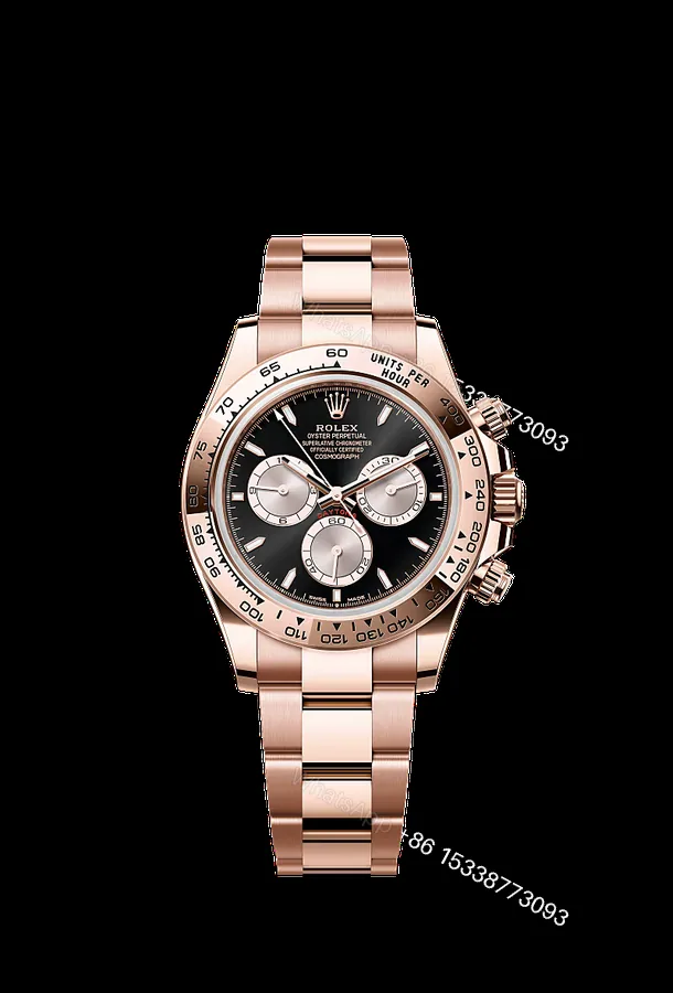 View 1 of Rolex Daytona Super Clone M126505-0001 Rose Gold Black Dial 4131 Movement