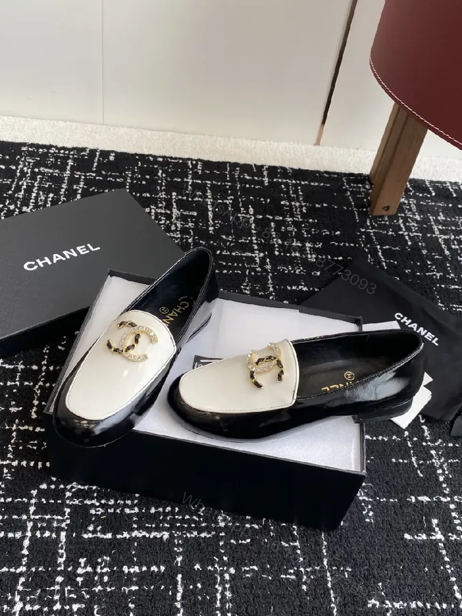 View 1 of Two-Tone Leather Loafers: Bold, All-Day Comfort, Designer Touch
