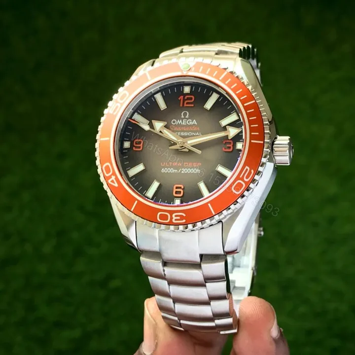 View 1 of Omega Planet Ocean Master Chronograph Orange Dial 43.5mm Automatic