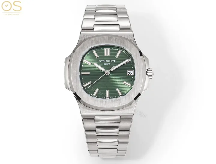 View 1 of Patek Philippe Nautilus Green Dial Steel Watch