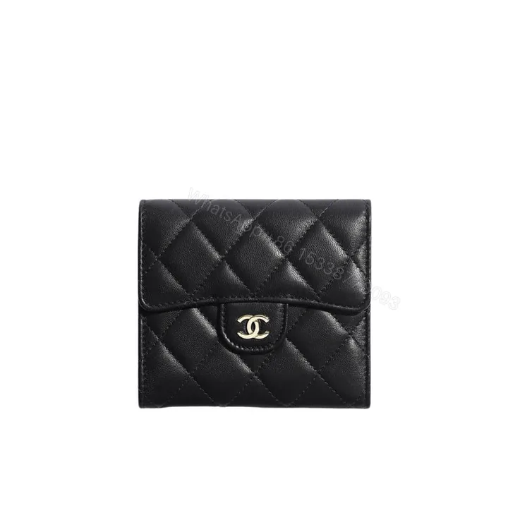 View 1 of Chanel Classic Small Flap Wallet Black 12Cm AP0231 Y01295 C3906