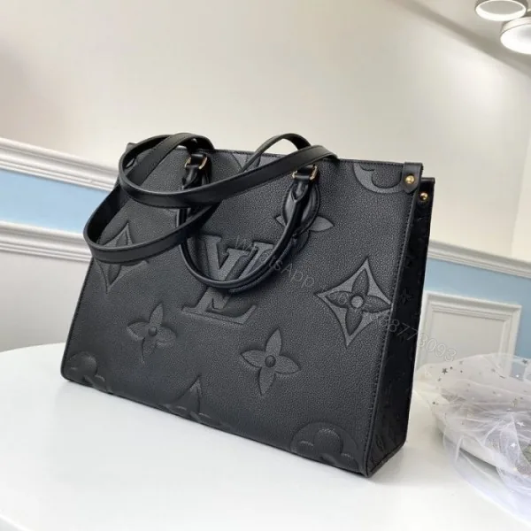 View 1 of First Copy Louis Vuitton LV On The Go Monogram Premium Leather Tote Bag
