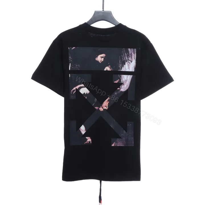 View 1 of Off-White Angel Oil Painting T-Shirt