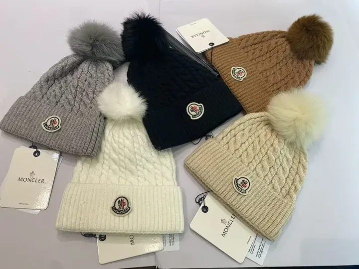 View 1 of Chunky Knit Beanie with Pom Pom: Premium Warmth Cap
