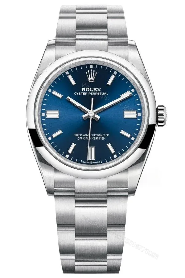 View 1 of Rolex Super Clone Oyster Perpetual M126000-0003 36mm Blue Dial 3230 Movement