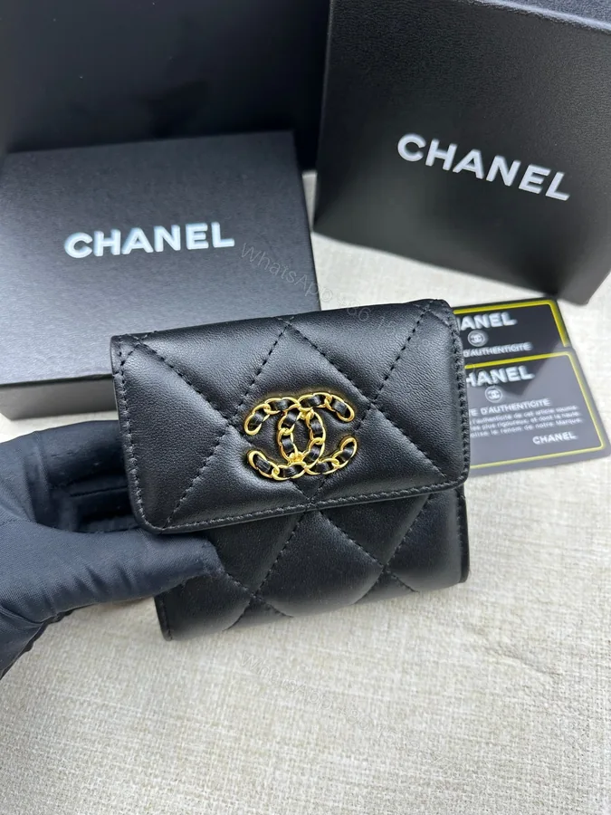 View 1 of Chanel 19 Small Flap Wallet