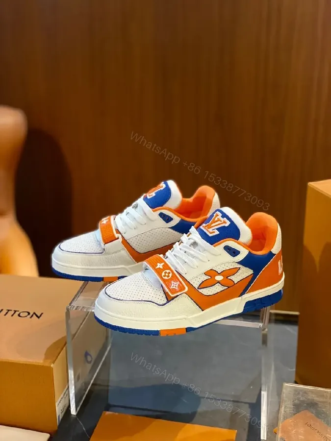 View 1 of Color-Blocking Leather High-Tops with Signature Details