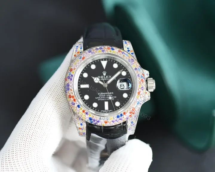 View 1 of Mesmerizing cotton candy yacht master replica 40MM White Gold Edition RG-YM40-COTTON-CANDY-WG