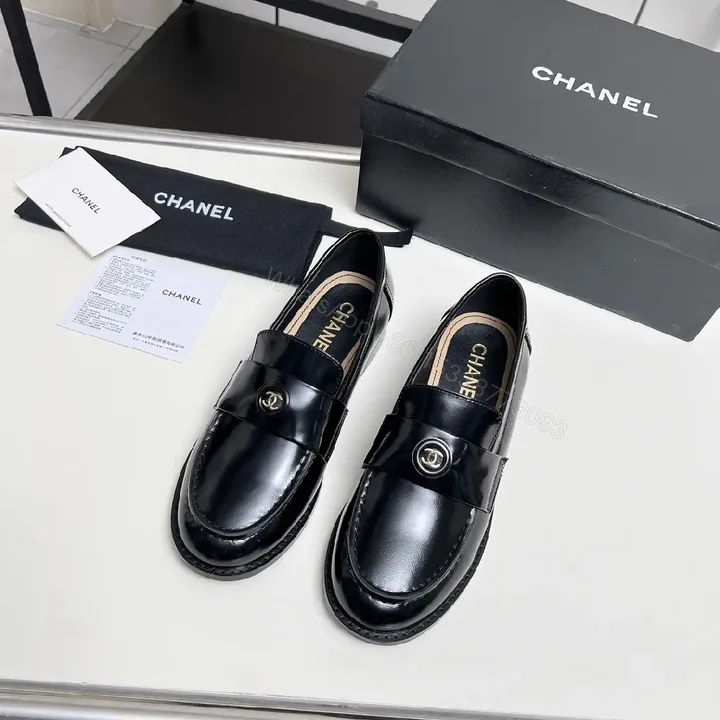 View 1 of Elegant Leather Loafers with Signature Hardware - All-Day Comfort