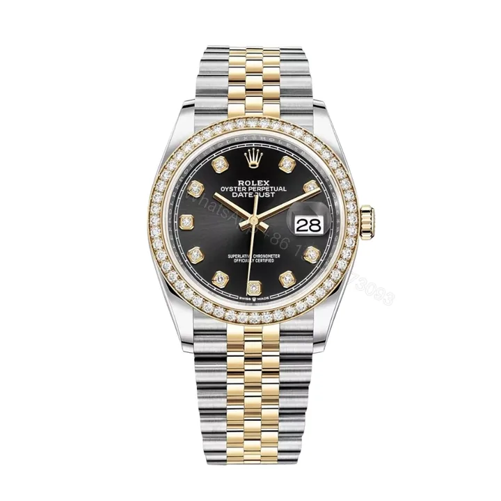 View 1 of Rolex Oyster Perpetual Datejust Silver Diamond 36mm 116243