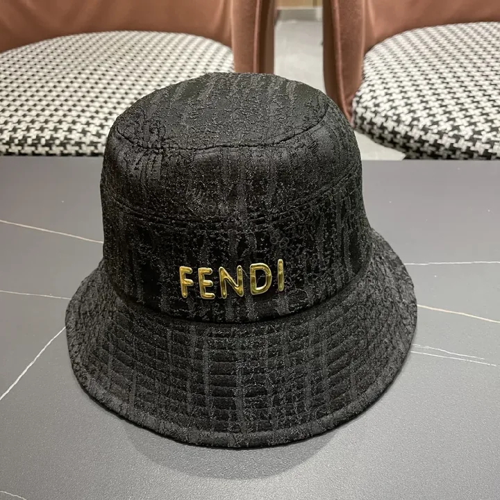 View 1 of Textured Monogram Bucket Hat: Luxe, Unisex, Night-to-Day Accessory