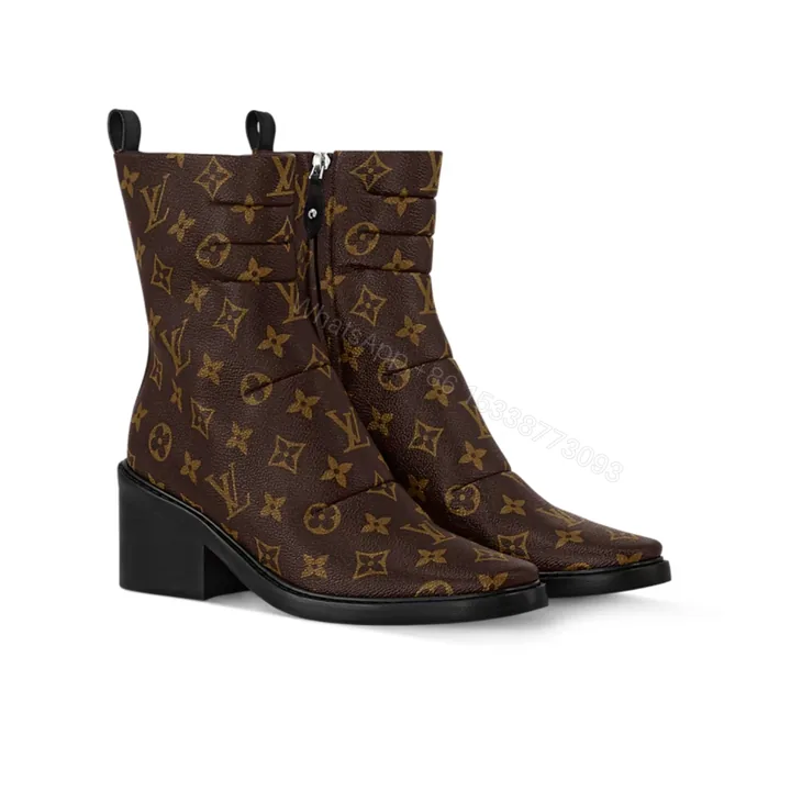 View 1 of LOUIS VUITTON JAZZ BOOTS MONOGRAM EBENE BROWN 1ADBKP