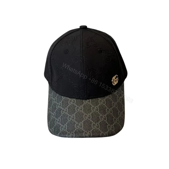 View 1 of Gucci GG Canvas Baseball Hat Black