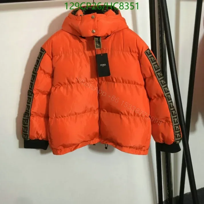 View 1 of Fendi Women’s Down Jacket HC83514 – Chic & Reversible Design