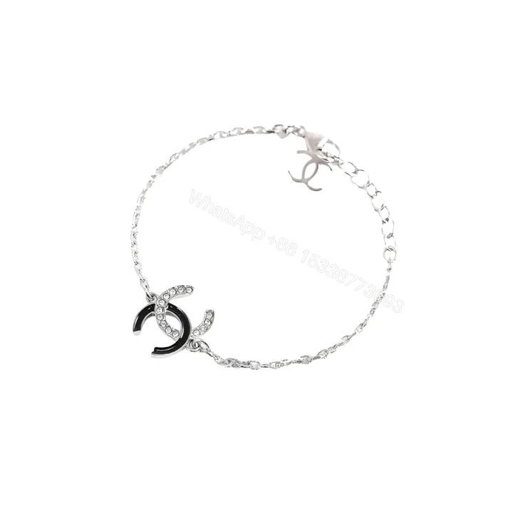 View 1 of Chanel Cc Logo Chain Bracelet Silver