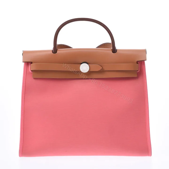 View 1 of H HERBAG ZIP 31 BAG PALLADIUM HARDWARE PINK 31CM