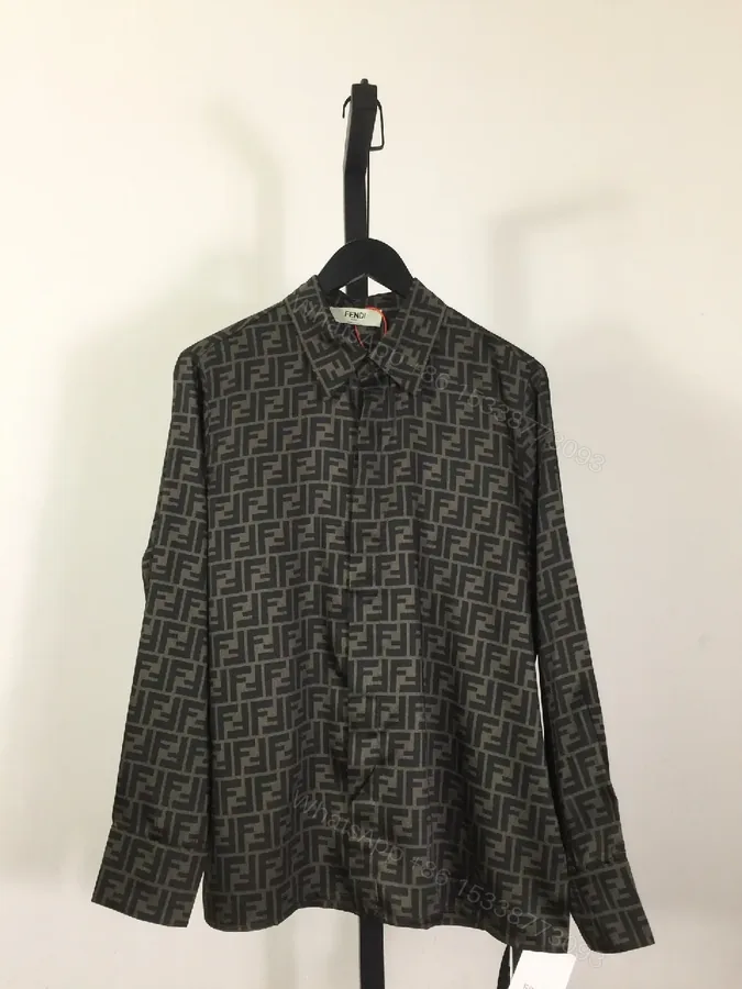 View 1 of Patterned Button-Front Shirt Jacket: Modern Luxury Monogram Dress Code