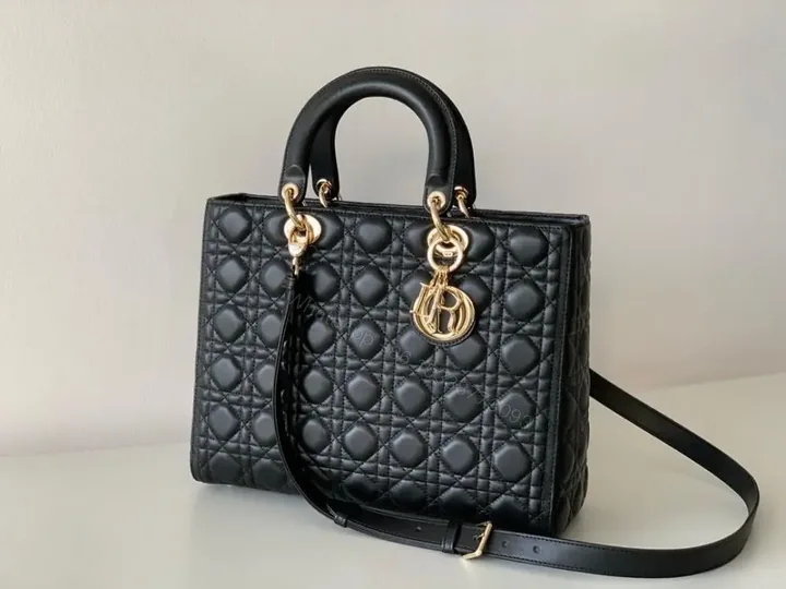 View 1 of Dior Lady Black Gold Hardware (Large size)