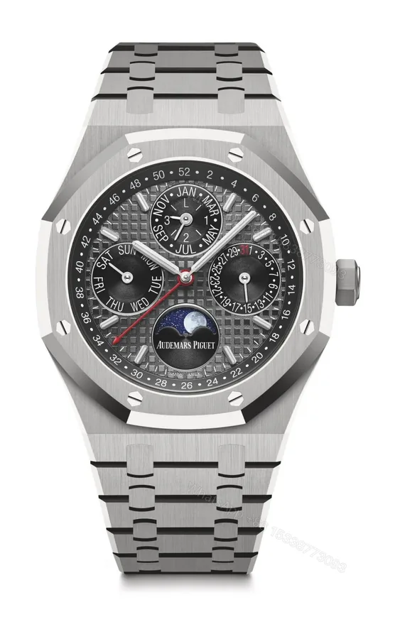 View 1 of Replica Audemars Piguet Royal Oak Perpetual Calendar Gray 26609TI.OO.1220TI.01