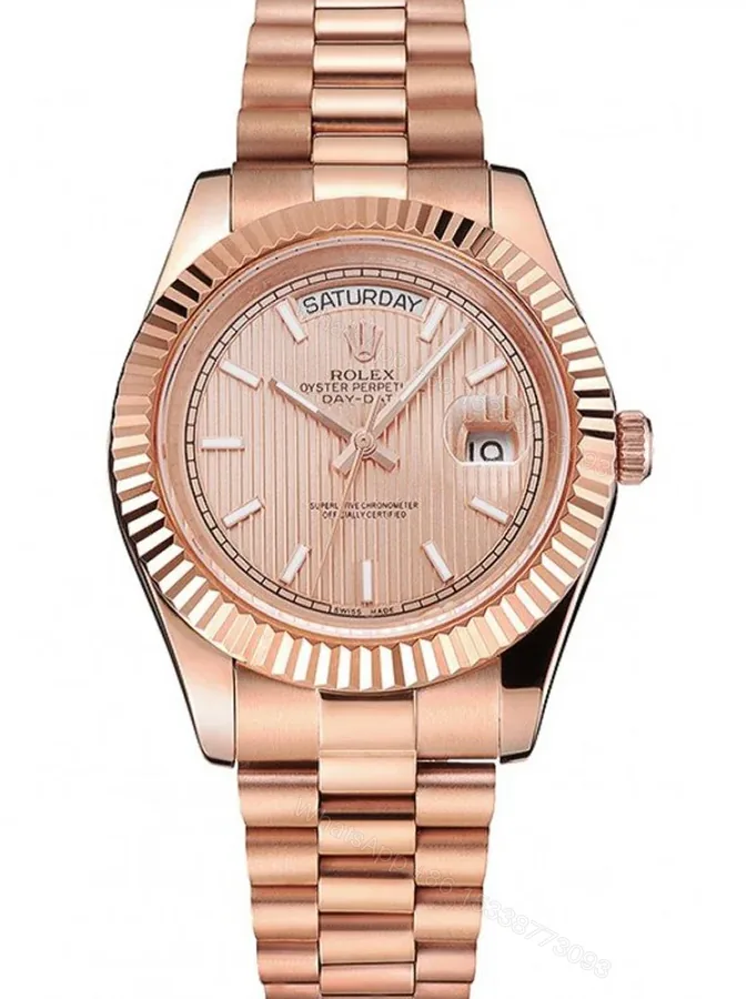 View 1 of Superclone Rolex Day-Date Rose-Gold Dial REP016823 40 mm