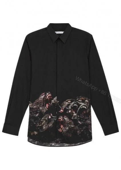 View 1 of Philipp Plein Store Article Printed Black Shirt First Copy | Premium Replica