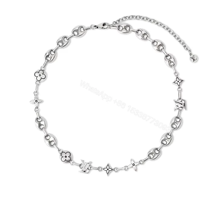 View 1 of Louis Vuitton Lv Sailor Medium Chain Necklace Silver M03189