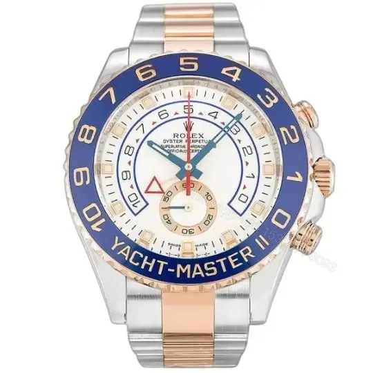 View 1 of Replica yacht master 2 Everose Yacht-Master White 116681