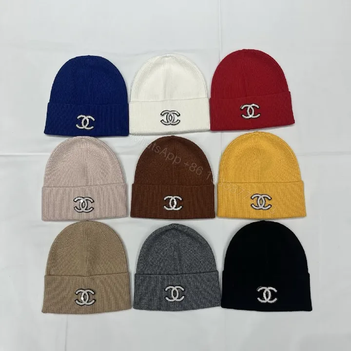 View 1 of Lux Knit Beanie with Logo Emblem - Premium Winter Hat