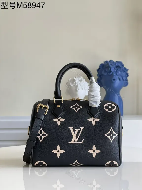 View 1 of Chic Lace-Trim Satchel: LV-Inspired Luxury Everyday Bag