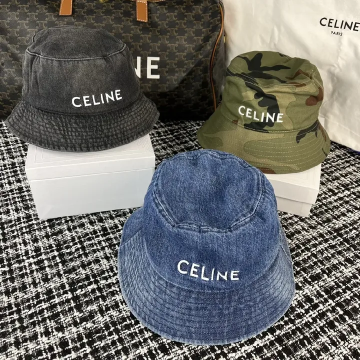 View 1 of Cotton Bucket Hat with Signature Embroidery, Casual Luxe