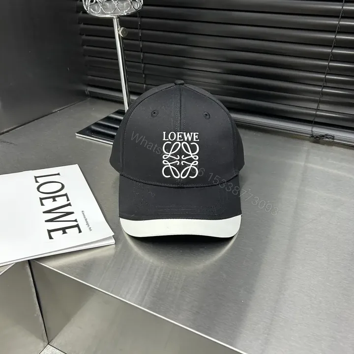 View 1 of Bold Logo Cap with Contrast Brim â€” Luxury Everyday Headwear