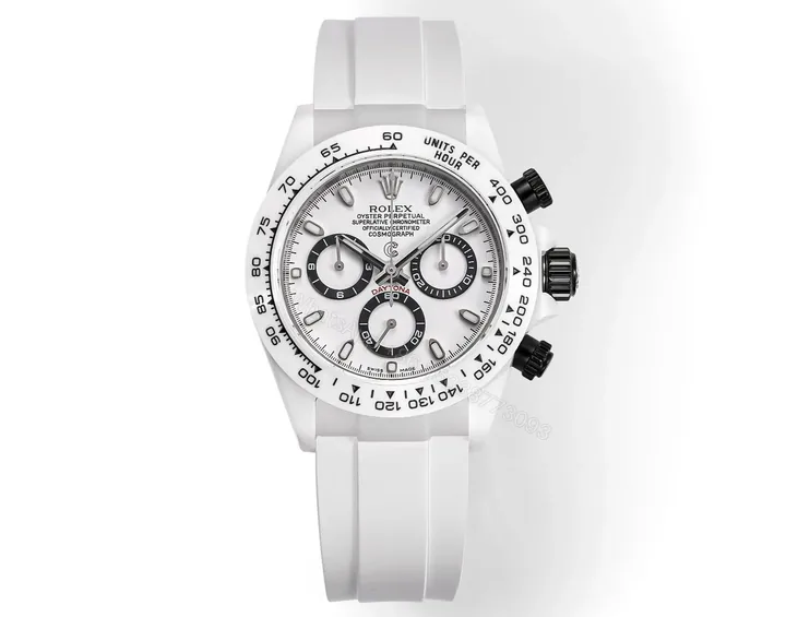 View 1 of GS Factory Clean Factory AET x Rolex Picasso White Ceramic Daytona