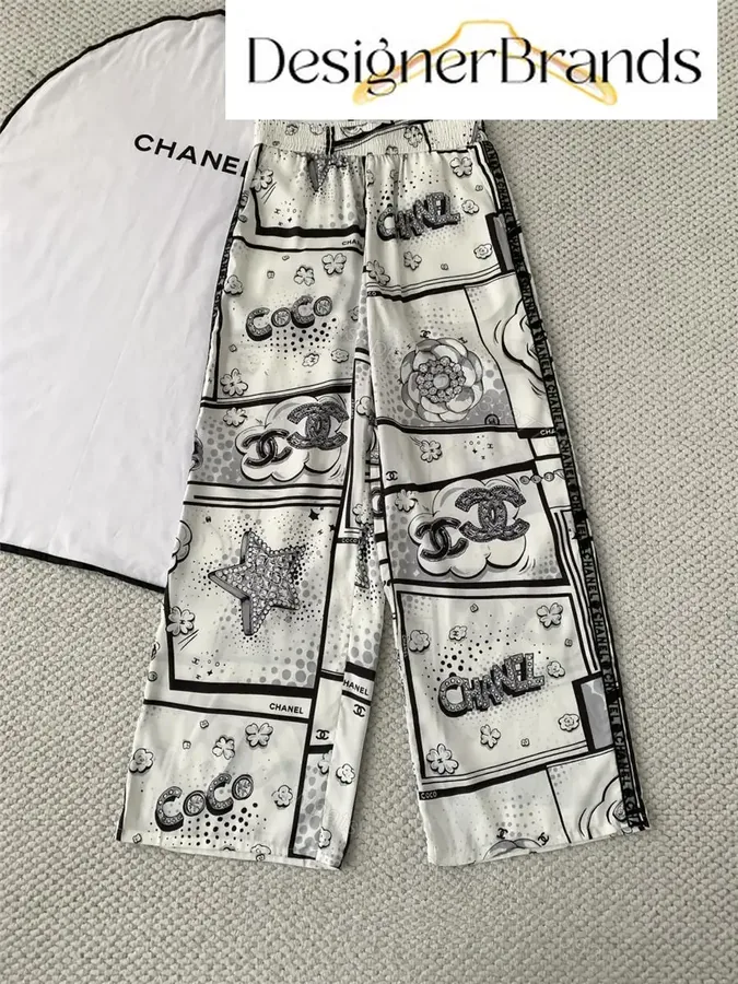 View 1 of Colorful Graphic Panel Pants, Premium Comfort, Relaxed Fit