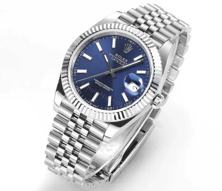 View 1 of AR Factory Clean Factory DDF Silver Blue Datejust Classic Watch