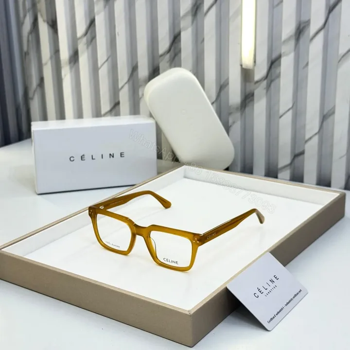 View 1 of Celine Unisex Eyeglasses C09E25-3 Black UV Protection