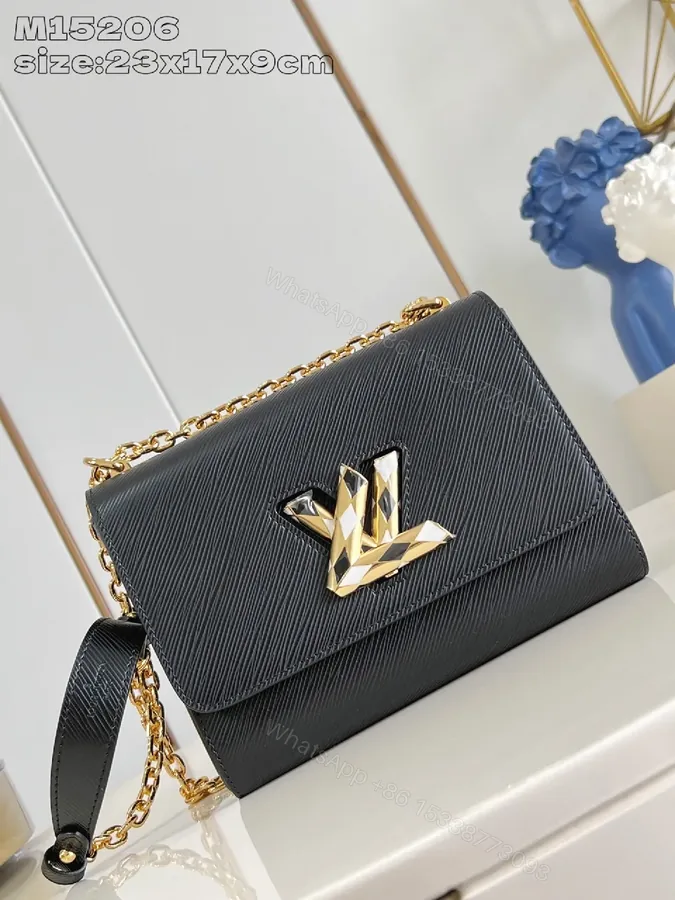 View 1 of Saffiano Leather Geometric-Logo Shoulder Bag, Black