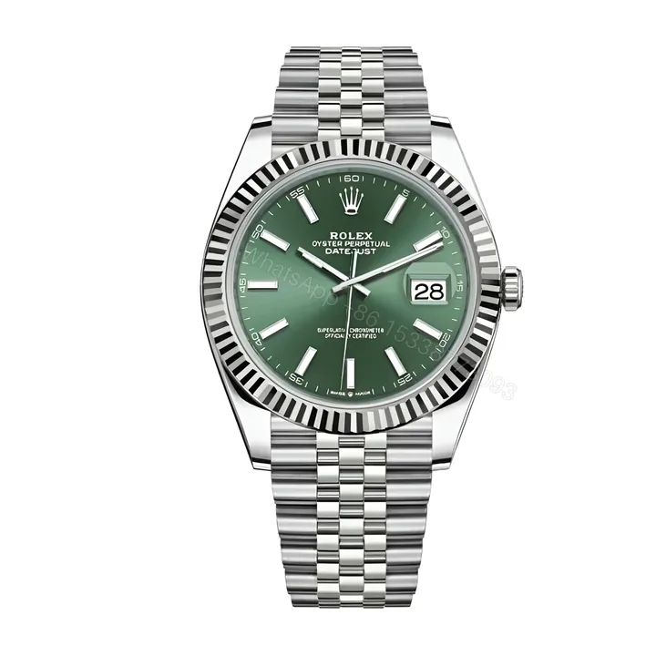View 1 of Datejust 36 Mint Green Dial Replica