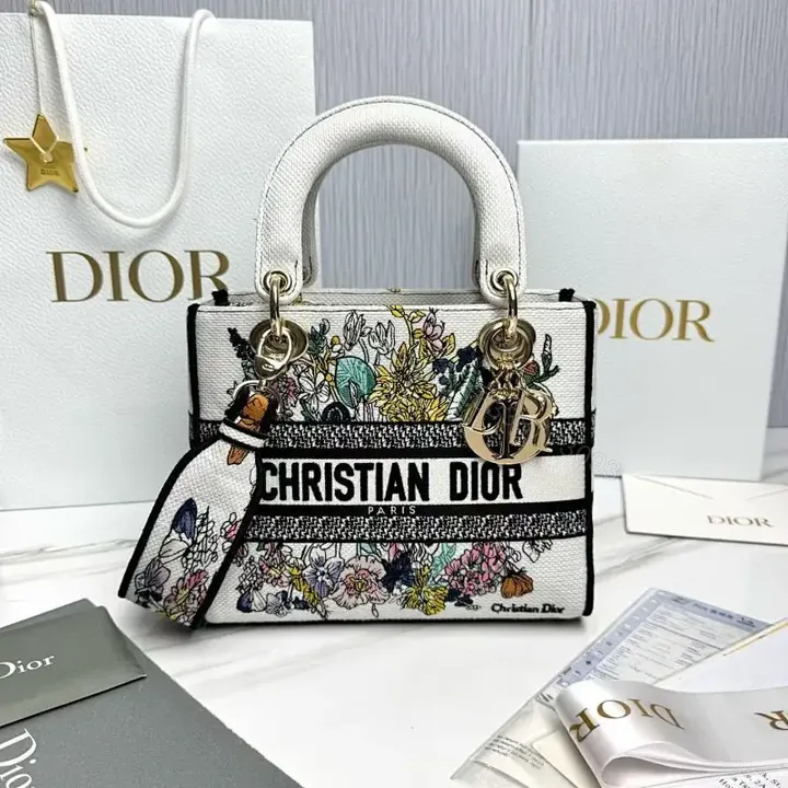 View 1 of Floral Satchel: Bold Botanical Print, Logo Band, Luxe Key Feature