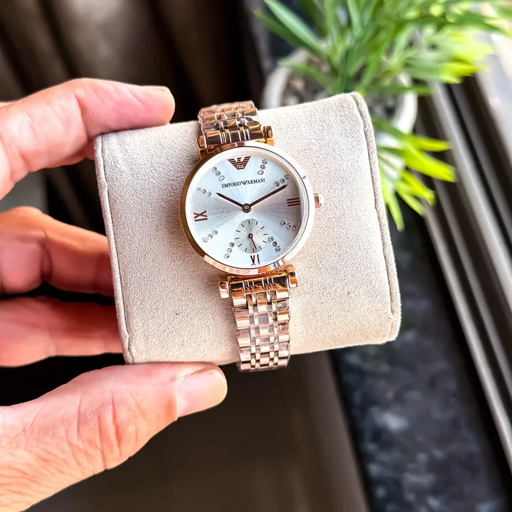 View 1 of Emporio Armani Rosegold Slim Collection