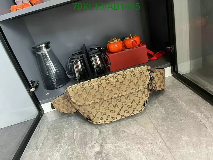 View 1 of Gucci Small GG Belt Bag Beige and Ebony PTF637
