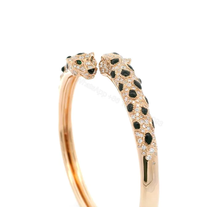 View 1 of 18K Rose Gold Small Model Panthère de Cartier Diamond Bracelet