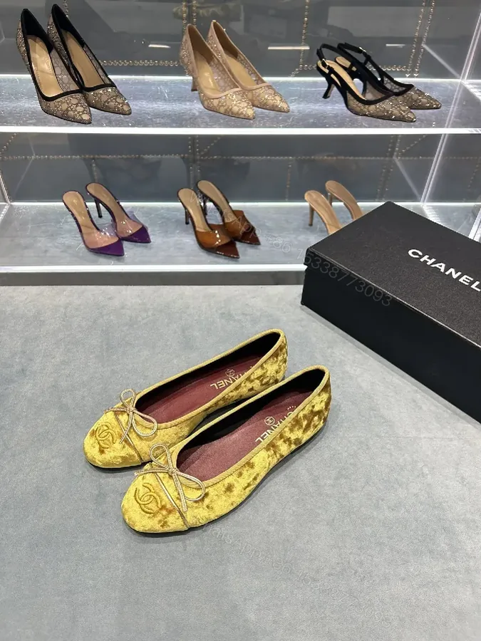 View 1 of Velvet Ballet Flats: Lux Texture, Everyday Comfort, Pointed Toe