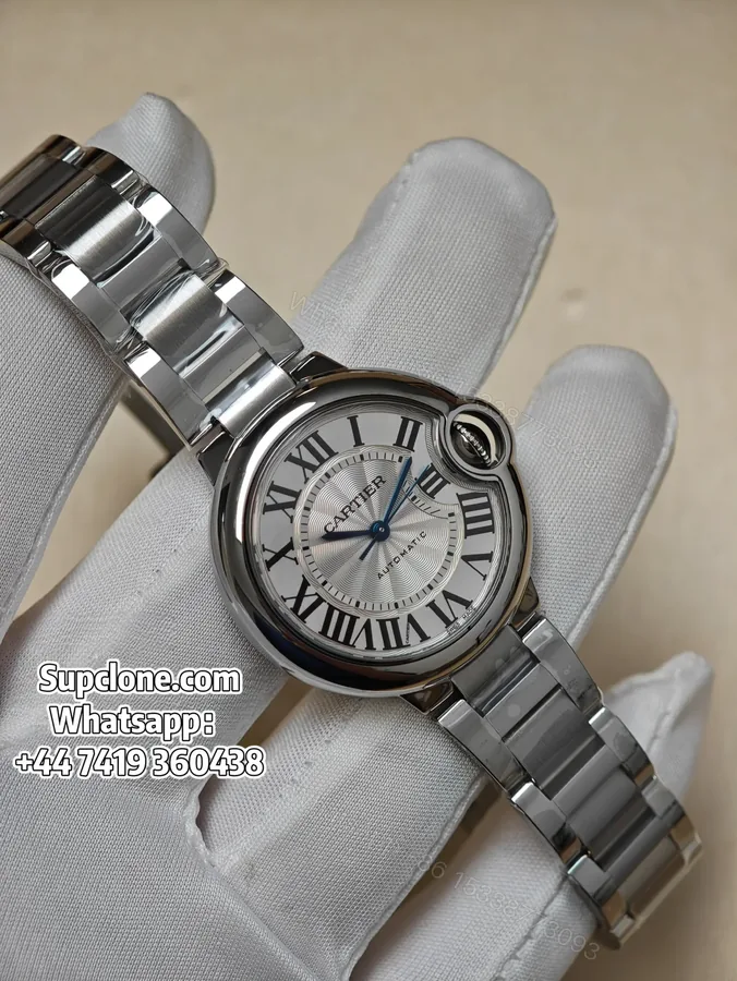 View 1 of Cartier Ballon Bleu 33mm Super Clone WSBB0044 White Dial