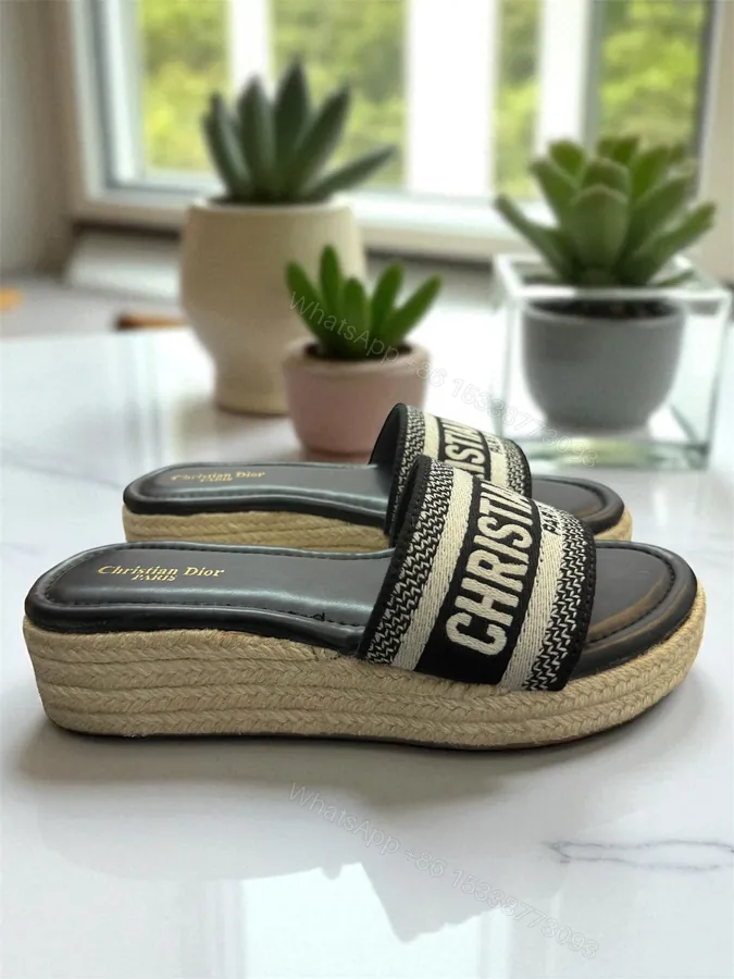 View 1 of First Copy Christian Dior Platform Slides