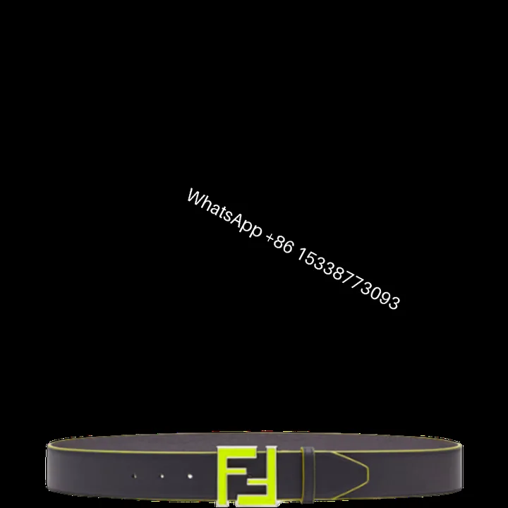 View 1 of FENDI LEATHER BETL NEON GREEN 40MM