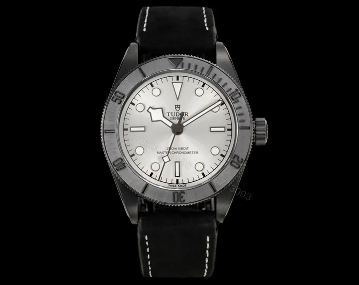 View 1 of Tudor White Warrior 41mm White Dial Black Leather Strap Watch TUDOR-WARRIOR-41-WHT-BLK-LEATHER