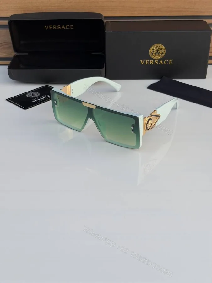 View 1 of First Copy Versace 21015 Green Sunglasses