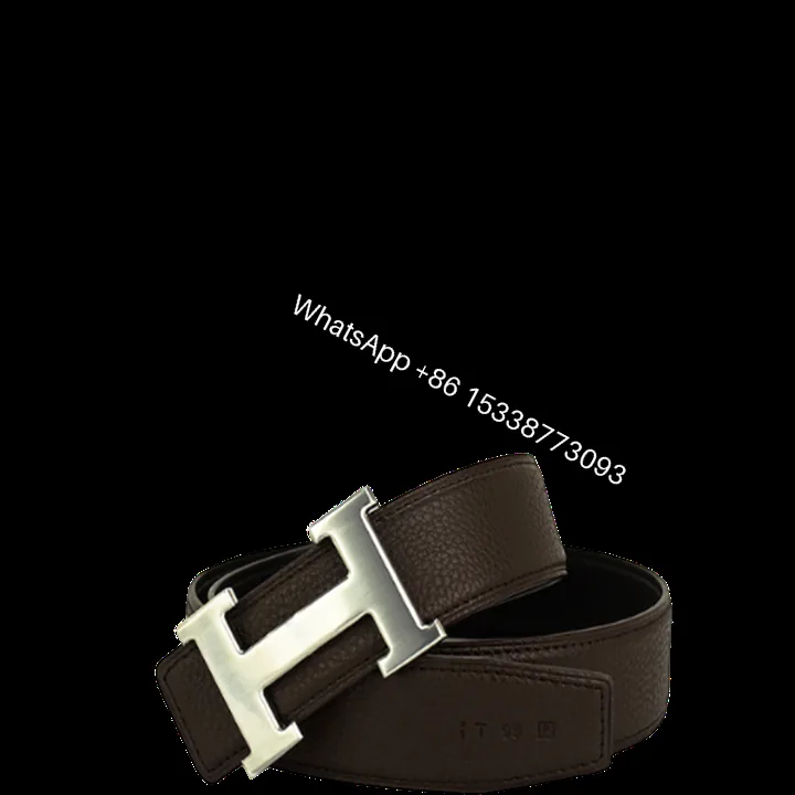 View 1 of HERMES LEATHER BELT WITH H BUCKLE BLACK 38MM
