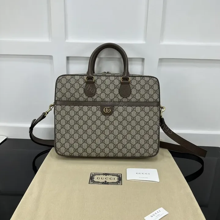 View 1 of G GG Supreme Briefcase: Compact Luxury Briefcase Bag